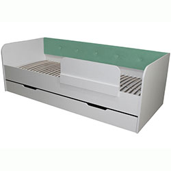 Фото Ліжко Valencia з шухлядою 80х190 Turquoise