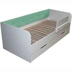 Фото Ліжко Valencia з шухлядою 80х190 Turquoise