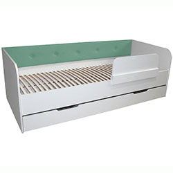 Фото Ліжко Valencia з шухлядою 80х190 Turquoise