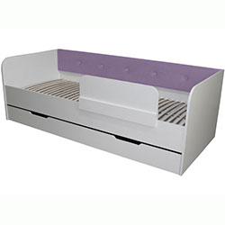 Фото Ліжко Valencia з шухлядою 80х190 Lilac