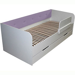 Фото Ліжко Valencia з шухлядою 80х190 Lilac