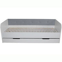 Ліжко Valencia з шухлядою 90х190 Light Grey