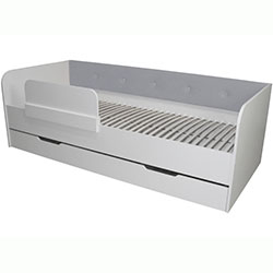 Фото Ліжко Valencia з шухлядою 80х190 Light Grey