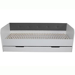 Ліжко Valencia з шухлядою 90х190 Dark Grey