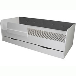 Фото Ліжко Valencia з шухлядою 80х190 Dark Grey