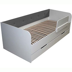 Фото Ліжко Valencia з шухлядою 80х190 Dark Grey