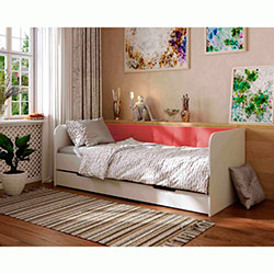 Фото Ліжко Valencia з шухлядою 80х190 Coral