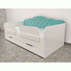 Фото Ліжко Sofia з шухлядою 80х190 Turquoise