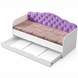 Фото Ліжко Sofia з шухлядою 90х190 Lilac