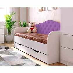 Фото Ліжко Sofia з шухлядою 90х190 Lilac