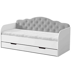 Ліжко Sofia з шухлядою 90х190 Light Grey