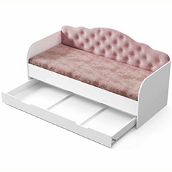 Фото Ліжко Sofia з шухлядою 90х190 Light Pink