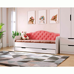 Фото Ліжко Sofia з шухлядою 80х190 Coral