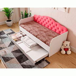 Фото Ліжко Sofia з шухлядою 80х190 Coral