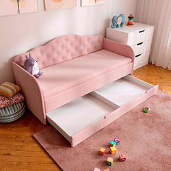 Фото Ліжко Melisa з шухлядою 90х190 Rose