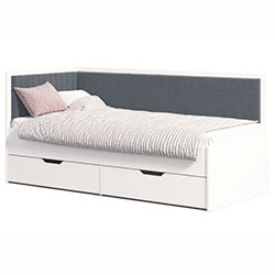 Ліжко Brooklyn з шухлядами 80х190 Grey