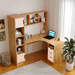 Фото Кутовий стіл Teenager Дуб Тахо