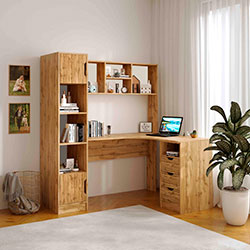 Фото Кутовий стіл Teenager Дуб Тахо