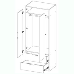 Фото Шафа Teenager Білий