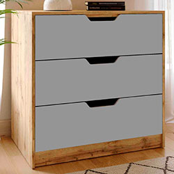 Фото Комод 3 ящики Teenager Дуб Тахо