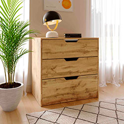 Фото Комод 3 ящики Teenager Дуб Тахо