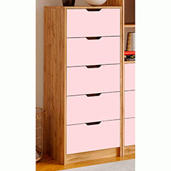 Фото Комод 5 ящиків Teenager Дуб Тахо