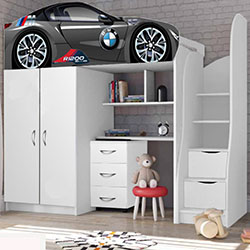 Ліжко кімната №1 80х170 Bed Room BMW Graphit