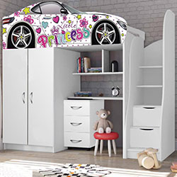 Ліжко кімната №1 80х170 Bed Room Princess White