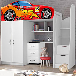 Ліжко кімната №1 80х170 Bed Room McQueen 95 Red