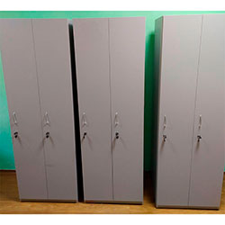 Фото Шафа для одягу Роздягальня 2 ДСП Сірий