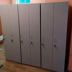 Фото Шафа для одягу Роздягальня 2 ДСП Сірий