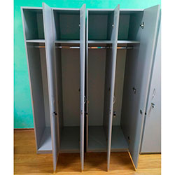 Фото Шафа для одягу Роздягальня 2 ДСП Сірий