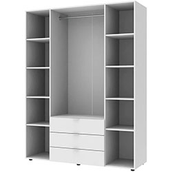 Фото Шафа для одягу Гелар 4 ДСП Білий