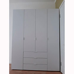 Фото Шафа для одягу Гелар 4 ДСП Білий