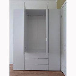 Фото Шафа для одягу Гелар 4 ДСП Білий