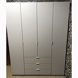 Фото Шафа для одягу Гелар 4 ДСП Білий