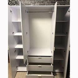 Фото Шафа для одягу Гелар 4 ДСП Білий