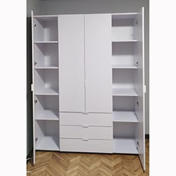 Фото Шафа для одягу Гелар 4 ДСП Білий