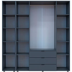 Фото Шафа для одягу Гелар 4ДСП + Дзеркало Графіт