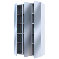 Фото Комплект Гелар 3 Дзеркала Білий