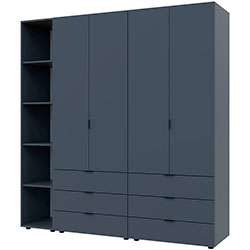 Фото Комплект Гелар з Етажеркою 2+2 ДСП Графіт