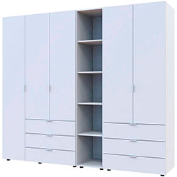 Фото Комплект Гелар з Етажеркою 2+3 ДСП Білий