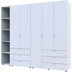 Фото Комплект Гелар з Етажеркою 2+3 ДСП Білий