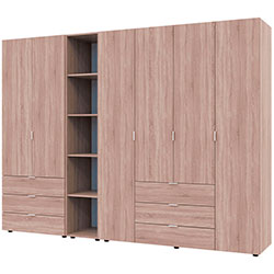 Фото Комплект Гелар з Етажеркою 2+4 ДСП Дуб Сонома