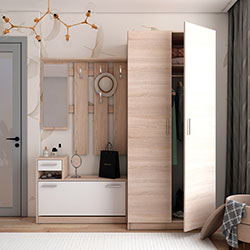 Фото Передпокій Alice / Аліса та шафа Promo 2 ДСП Дуб Сонома + Дуб Сонома