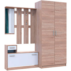 Фото Передпокій Alice / Аліса та шафа Promo 2 ДСП Дуб Сонома + Дуб Сонома