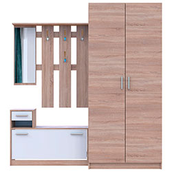 Фото Передпокій Alice / Аліса та шафа Promo 2 ДСП Дуб Сонома + Дуб Сонома