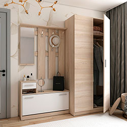 Фото Передпокій Alice / Аліса та шафа Promo 2 ДСП Дуб Сонома + Дуб Сонома