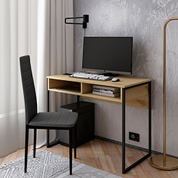 Фото Стіл письмовий Барт з полицею Дуб Евок