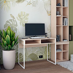 Фото Стіл письмовий Барт з полицею Дуб Сонома